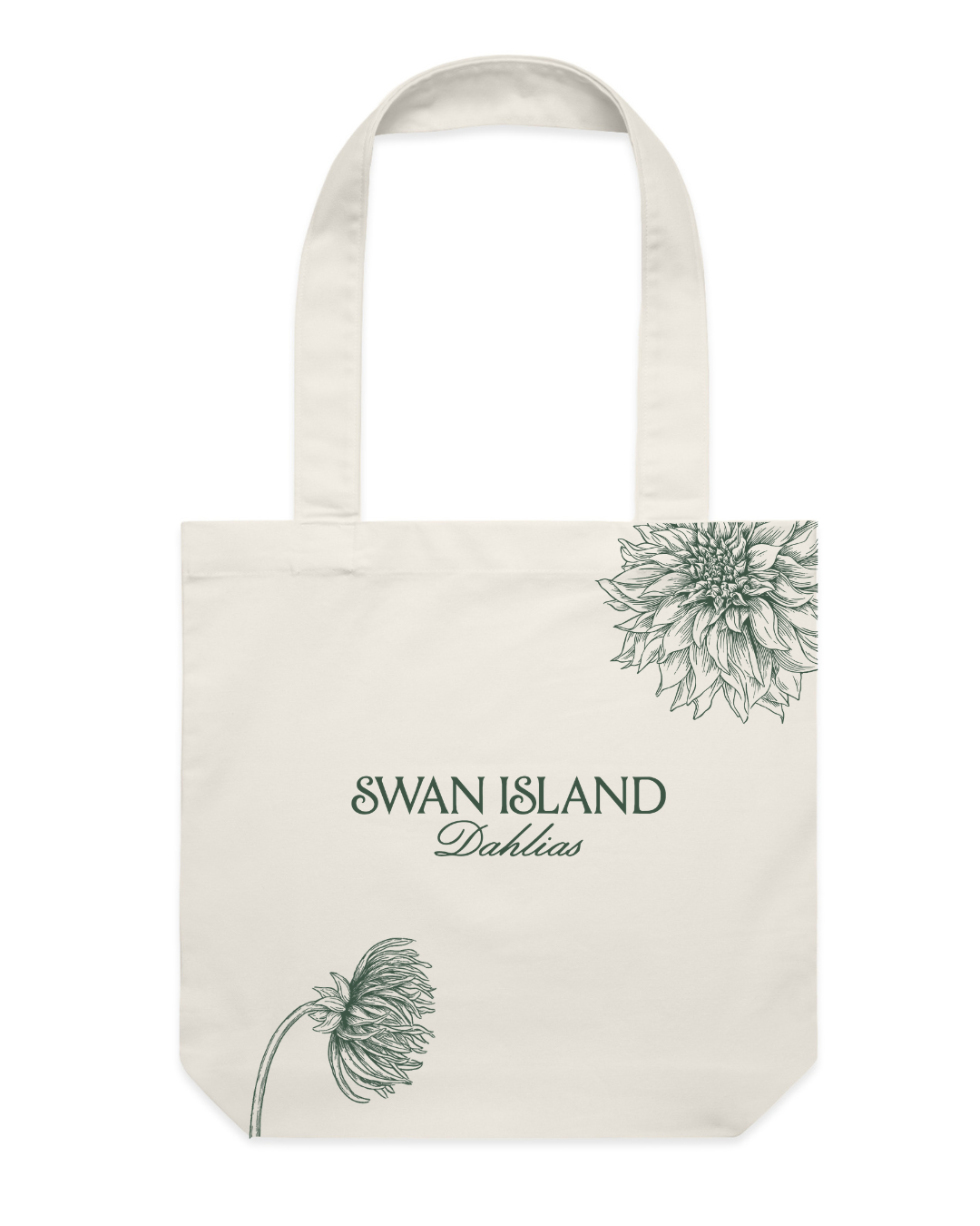 Swan Island Dahlias Tote Bag